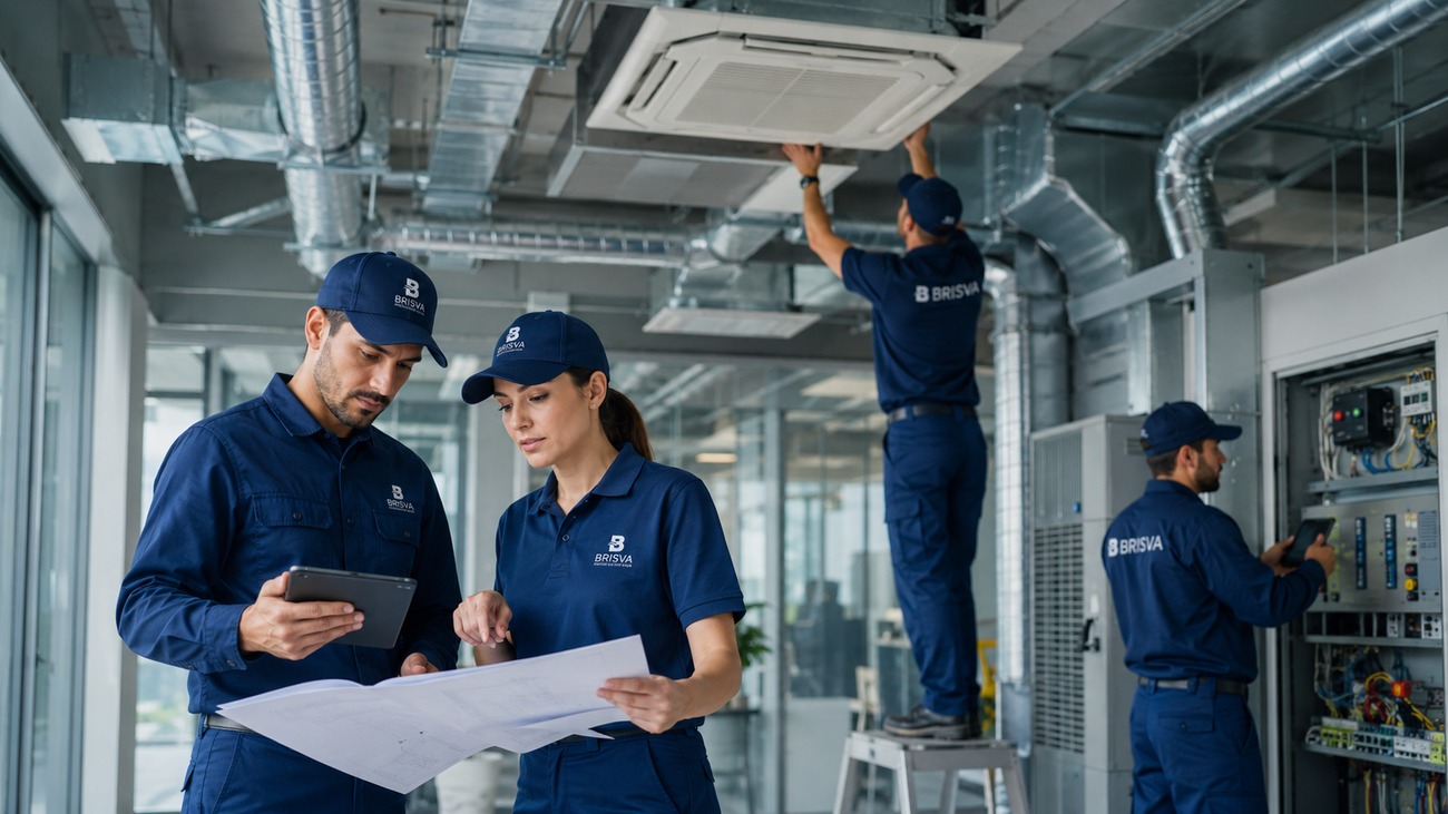 Equipo BRISVA en proyecto integral HVAC